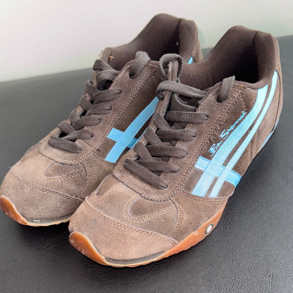 MAKE OFFER! Ben Sherman Brown & Blue Sneakers Shoes Kicks Men's sz 12US